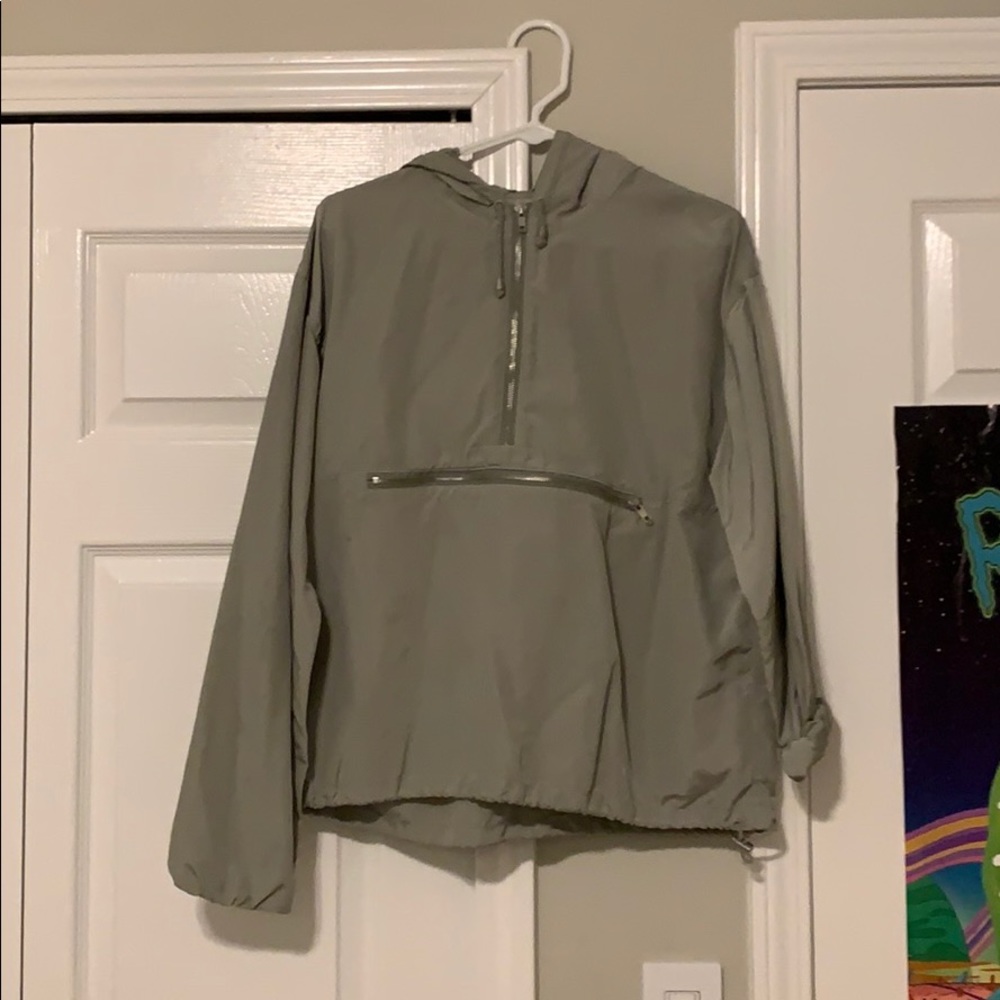 Army green quarter zip